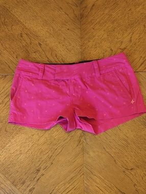 Y2K Hurley Hot Pink Women's Cotton Blend Shorts